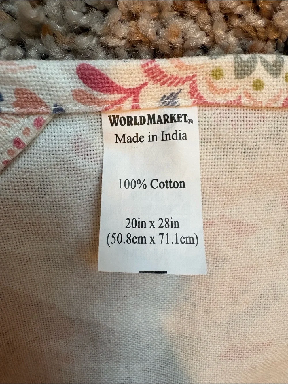 Cost Plus World Market decorative cotton